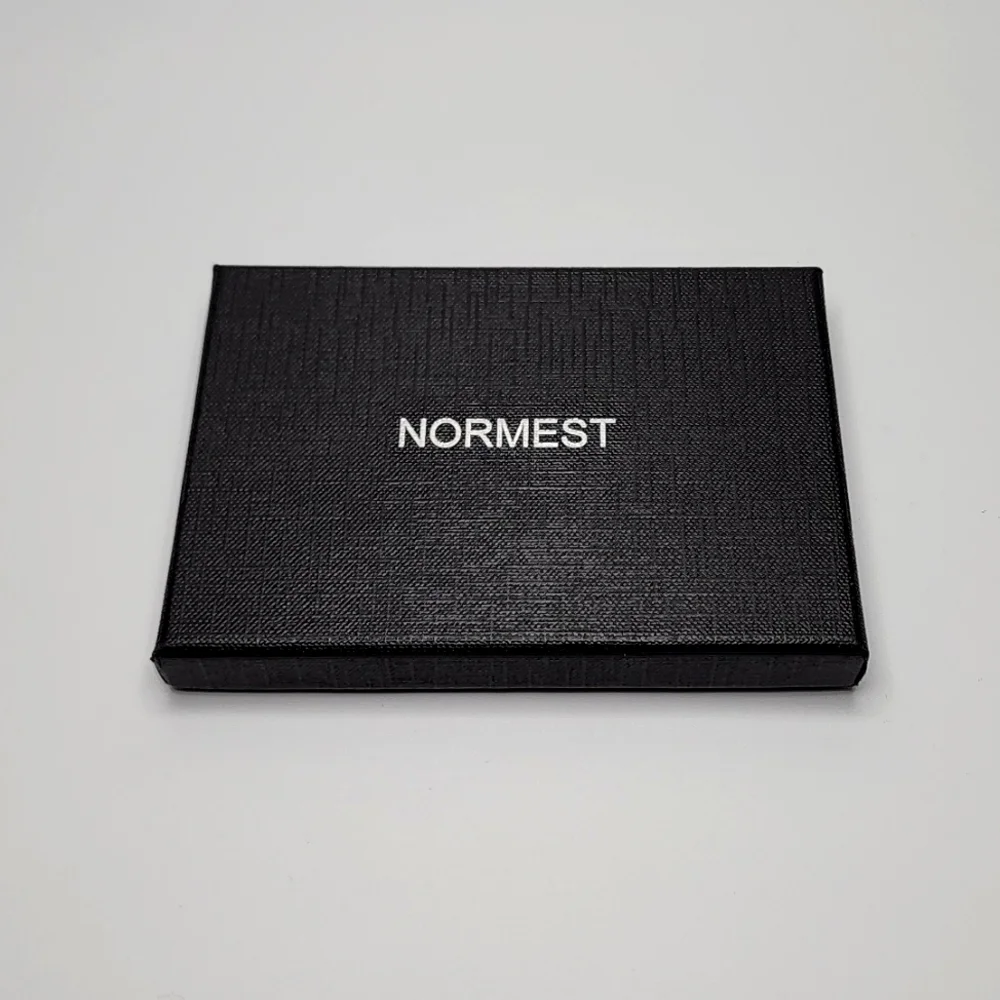 Normest Leather Air Tag Wallet Gray NWOT